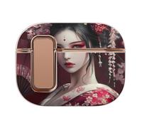 Custodia protettiva per auricolari con stampa geisha giapponese, compatibile con AirPods Pro 2