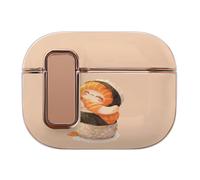 Custodia protettiva per auricolari con stampa giapponese con personaggio di Sushi Hug Salmon Maki, compatibile con Airpods Pro 2