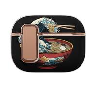 Custodia protettiva per auricolari con stampa giapponese Kanagawa Wave Ramen compatibile con Airpods Pro 2