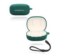 Custodia protettiva per auricolari Denon AH-C500W, yystao in silicone morbido compatibile con Denon AH-C500W, con cordino da collo, delicato sulla pelle e durevole, verde