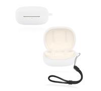 Custodia protettiva per auricolari DENON AH-C840NCW, yystao in silicone morbido compatibile con AH-C840NCW, con cordino, antipolvere, antiurto e durevole, bianco