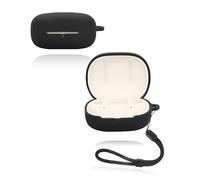 Custodia protettiva per auricolari DENON AH-C840NCW, yystao in silicone morbido compatibile con AH-C840NCW, con cordino, antipolvere, antiurto e durevole, colore: nero