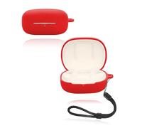 Custodia protettiva per auricolari DENON AH-C840NCW, yystao in silicone morbido compatibile con AH-C840NCW, con cordino, antipolvere, antiurto e durevole, rosso
