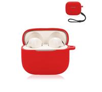 Custodia protettiva per auricolari Edifier Lolli ANC, yystao custodia morbida in silicone compatibile con Edifier Lolli ANC, con cordino, antipolvere, antiurto e durevole, rosso