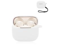 Custodia protettiva per auricolari Edifier Lolli ANC, yystao in morbido silicone compatibile con Edifier Lolli ANC, con cordino da collo, antipolvere, antiurto e durevole, bianco