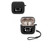 Custodia protettiva per auricolari JBL Tour Pro 3, custodia in morbido silicone impermeabile, antiurto e antigraffio, ideale per la protezione quotidiana, colore nero