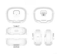 Custodia protettiva per auricolari, leggera e custodia per auricolari JBL Vibe Beam Vibe Beam 2 Vibe 200, adatta per allenamenti di viaggio e pendolarismo (bianco)