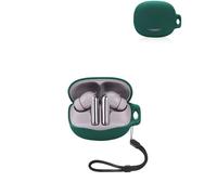 Custodia protettiva per auricolari QCY Melobuds Pro HT08, yystao custodia morbida in silicone compatibile con QCY Melobuds Pro HT08, con cordino, antipolvere, antiurto e durevole, verde