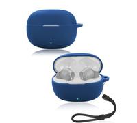 Custodia protettiva per auricolari Realme Buds T200 Lite, yystao, morbida custodia in silicone con cordino, delicato sulla pelle e durevole, blu