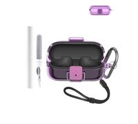 Custodia protettiva per auricolari Sony WF-C510, resistente ed ecologica, con fori precisi e compatibilità di ricarica, antiurto, confortevole al tatto, viola