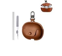 Custodia protettiva per auricolari Technics EAH-AZ100/AZ80, resistente ed ecologica, con fori precisi e compatibilità di ricarica, antiurto, confortevole al tatto, marrone