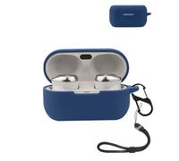 Custodia protettiva per auricolari Technics EAH-AZ80E-K, yystao in silicone morbido compatibile con EAH-AZ80E-K, con cordino, antipolvere, antiurto e durevole, blu