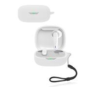 Custodia protettiva per auricolari wireless JBL Wave Flex 2, in morbido silicone, impermeabile, antiurto e antigraffio, ideale per la protezione quotidiana, colore bianco