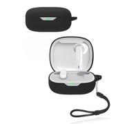 Custodia protettiva per auricolari wireless JBL Wave Flex 2, in morbido silicone, impermeabile, antiurto e antigraffio, ideale per la protezione quotidiana, colore nero