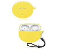 Custodia protettiva per auricolari wireless OnePlus Nord Buds 3, custodia in silicone morbido con cordino, delicata sulla pelle e resistente, colore: giallo