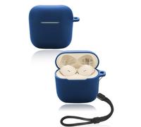 Custodia protettiva per auricolari wireless Sennheiser ACCENTUM Open Wireless, custodia morbida in silicone con cordino, delicata sulla pelle e resistente, blu