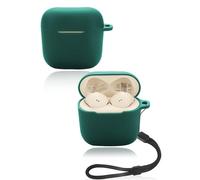 Custodia protettiva per auricolari wireless Sennheiser ACCENTUM Open Wireless, custodia morbida in silicone con cordino, delicata sulla pelle e resistente, verde