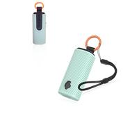 Custodia protettiva per auricolari wireless Skullcandy Dime Evo, custodia in silicone morbido con cordino, delicata sulla pelle e resistente, verde
