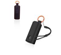 Custodia protettiva per auricolari wireless Skullcandy Dime Evo, custodia in silicone morbido con cordino, delicata sulla pelle e resistente, colore nero