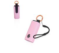 Custodia protettiva per auricolari wireless Skullcandy Dime Evo, custodia morbida in silicone con cordino, delicata sulla pelle e resistente, rosa