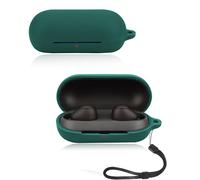 Custodia protettiva per auricolari wireless Sony WF-C700N, custodia morbida in silicone con cordino, delicata sulla pelle e resistente, verde