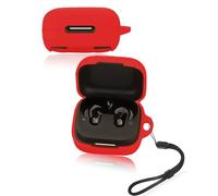 Custodia protettiva per auricolari wireless Soundcore P30i, custodia in silicone morbido con cordino, delicata sulla pelle e resistente, colore: rosso