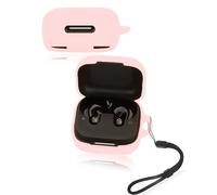 Custodia protettiva per auricolari wireless Soundcore P30i, custodia in silicone morbido con cordino, delicata sulla pelle e resistente, rosa