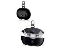 Custodia protettiva per auricolari wireless Technics EAH-AZ100, custodia in morbida pelle PU con antiurto e antigraffio e stile business, nero