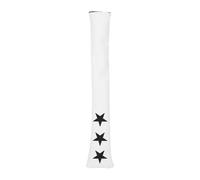 Custodia Protettiva per Bastone di Allineamento, Resistente all'Acqua, Foderata in Peluche, con Stella Ricamata, per Allenamento, Portatile e Leggero da 13 Pollici (White)
