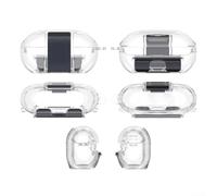 Custodia Protettiva per Beats Solo Buds in ABS Antiurto - Cover Rigida Sottile con per accesso Totale ai Controlli - Custodia Viaggio Portatile 10x10x1cm(Transparent)