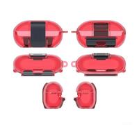 Custodia protettiva per Beats Solo Buds Rugged Drop- per una protezione completa della pelle, leggera, portatile, accessorio per uomini e donne, 10 x 10 cm (rosso)