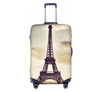 Custodia protettiva per bicchieri di vino al tramonto, resistente ai graffi, elastica, adatta per valigie da 45,7 a 81,7 cm, Torre Eiffel Love Parigi, L