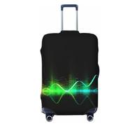 Custodia protettiva per bicchieri di vino al tramonto, resistente ai graffi, elastica, adatta per valigie da 45,7 a 81,7 cm, Cool Music Sound Wave, M