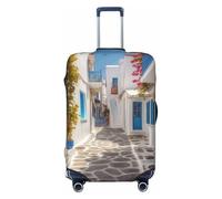 Custodia protettiva per bicchieri di vino al tramonto, resistente ai graffi, elastica, adatta per valigie da 45,7 a 81,7 cm, Grecia Street, M
