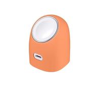 Custodia protettiva per caricabatterie Torras Ostand da 45 W, cover in morbido silicone con design antiurto per ricarica USB-C, blocco di ricarica da viaggio e uso domestico (arancione)