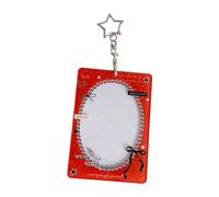 Custodia protettiva per carte da 3 pollici, per foto, carte scolastiche con pratico gancio e custodia impermeabile