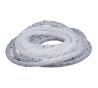 Custodia protettiva per cavi, manicotto a spirale per alte temperature | Protezione del circuito meccanico resistente al calore contro il disordine (bianco, ID 16 mm x 5 metri)
