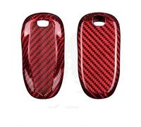 Custodia protettiva per chiave auto Custodia in fibra di carbonio per chiave auto per Tesla per Model 3(Red)