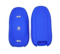 Custodia protettiva per chiave auto Custodia in silicone A+ per telecomando auto, portachiavi intelligente, per Tesla, per modello per S, per modello 3(Blue A)
