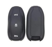 Custodia protettiva per chiave auto Custodia in silicone A+ per telecomando auto, portachiavi intelligente, per Tesla, per modello per S, per modello 3(Black)