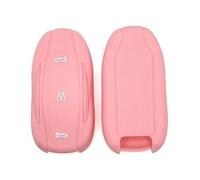 Custodia protettiva per chiave auto Custodia in silicone A+ per telecomando auto, portachiavi intelligente, per Tesla, per modello per S, per modello 3(Pink)