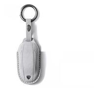 Custodia protettiva per chiave auto Custodia per auto per Tesla per modello X per S Custodia chiave auto Accessori per auto Portachiavi con telecomando Bottoni in pelle scamosciata(Gray style X)