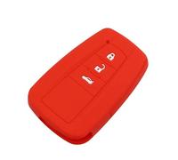 Custodia protettiva per chiave auto Custodia per chiave auto in TPU copertura completa per Toyota per Prius per Camry per Corolla per CHR per C-HR per RAV4 Prado portachiavi accessori(3 buttons red)