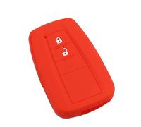 Custodia protettiva per chiave auto Custodia per chiave auto in TPU copertura completa per Toyota per Prius per Camry per Corolla per CHR per C-HR per RAV4 Prado portachiavi accessori(2 buttons red 1)