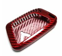Custodia protettiva per chiave auto Custodia per chiave telecomando intelligente in fibra di carbonio per Chevrolet C8, per Corvette Z51, per Z51 Z06 2020-2025(With Airvent Red)