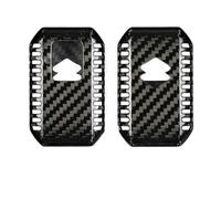 Custodia protettiva per chiave auto Guscio di copertura per chiave auto in fibra di carbonio a 2 pulsanti per Suzuki per Swift Maruti Dzire Ertiga Wagon R Monopoly T-carbon Key Fob(Black 1)