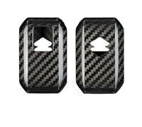 Custodia protettiva per chiave auto Guscio di copertura per chiave auto in fibra di carbonio a 2 pulsanti per Suzuki per Swift Maruti Dzire Ertiga Wagon R Monopoly T-carbon Key Fob(Black)