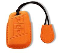 Custodia protettiva per chiave auto Guscio di copertura per chiave auto in stile per Passat B8, per Tiguan, per Magotan, per Golf, per Skoda, per Kodiaq, per Superb, per A7, accessori(Orange set 2)