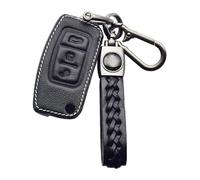 Custodia Protettiva per Chiave Auto in Pelle con 3 Pulsanti, per Telecomando a ribalta, per Focus 2, per Mondeo 4 S-Max, per Galaxy C-Max, per Fiesta 2009 2010