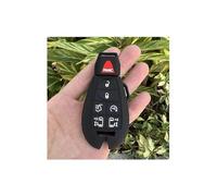 Custodia Protettiva Per Chiave Auto In Silicone A 7 Pulsanti Per Chrysler Per Grand Per Voyager Per Town Per Country Guscio Chiave(Black white)
